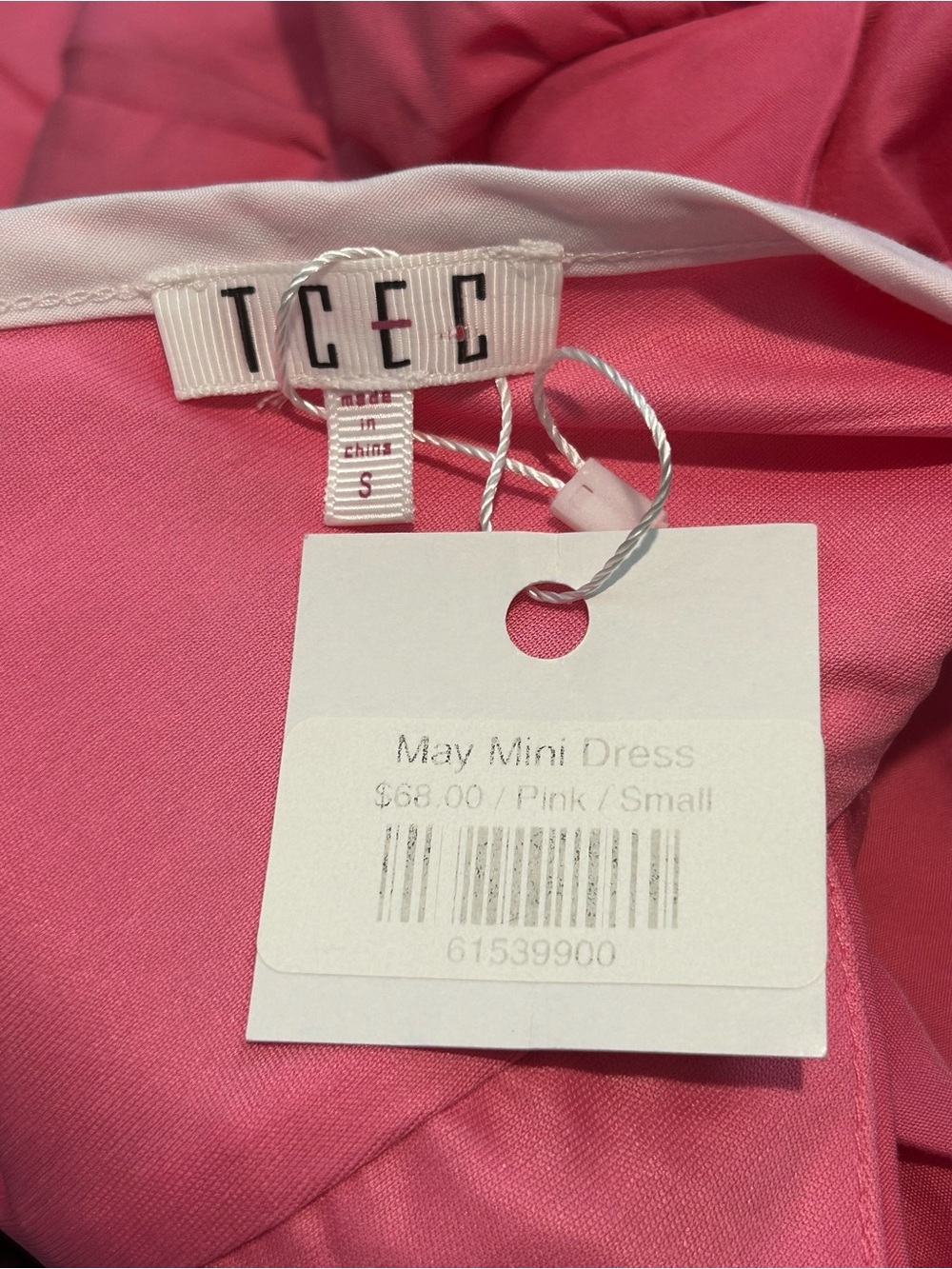 TCEC Boutique Pink May Mini Dress Size Small - Picture 5 of 5